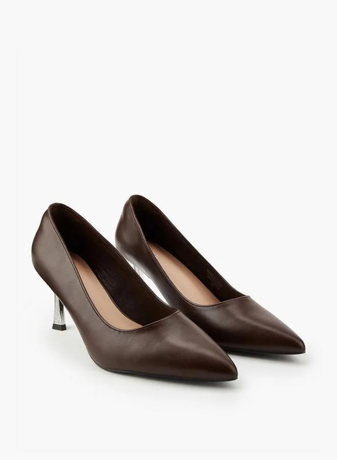 Flora Bella By Shoexpress Women's Pointed Toe Stiletto Heel Slip-On Pumps