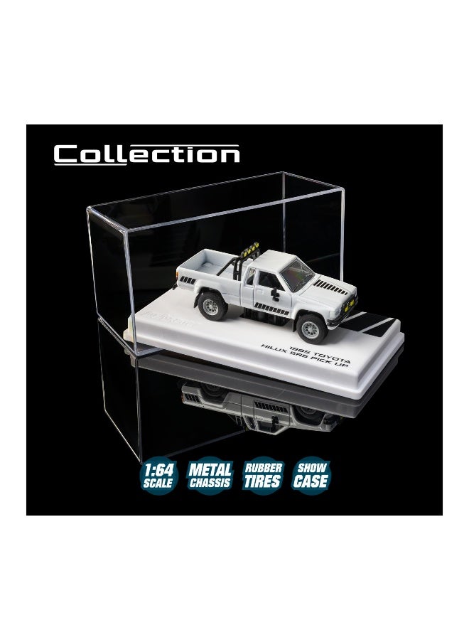 Majorette Metal Collection Series 1985 Toyota Hilux SR5 Pick Up Die-cast Car (1:64, White) - Image 4