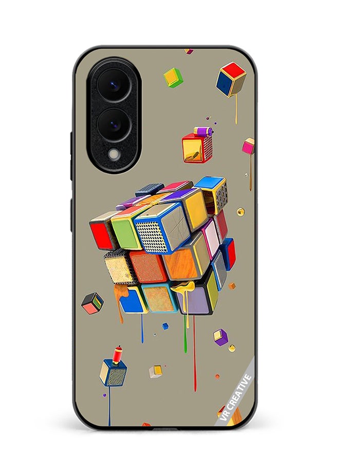 VR CREATIVE Protective Case Cover For Samsung Galaxy S25 Edge Dice Design Multicolour