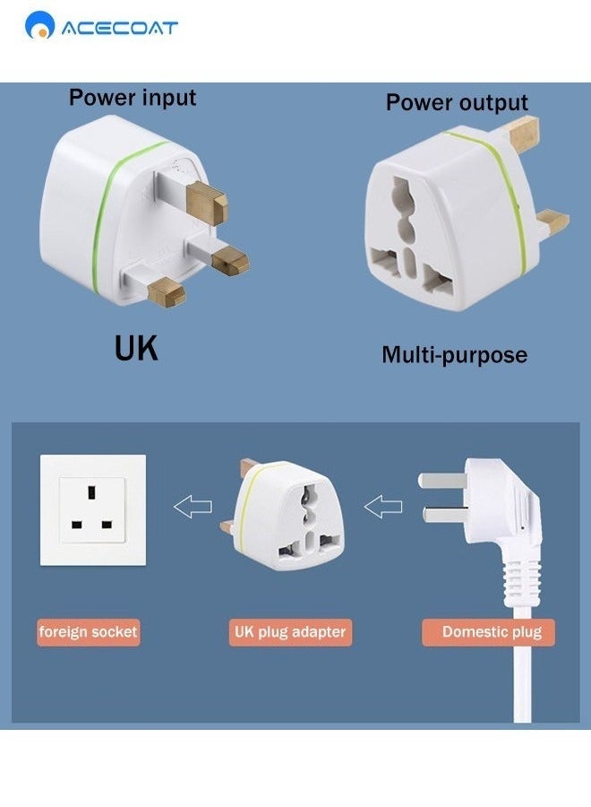 ACECOAT Universal Travel Adapter: Seamless Plug Conversion for International Travelers AC Wall Power Adapter to Convert China, UK, AU, EU u0026 Other Plugs to US Plug Socket (3 PACK) - Image 4