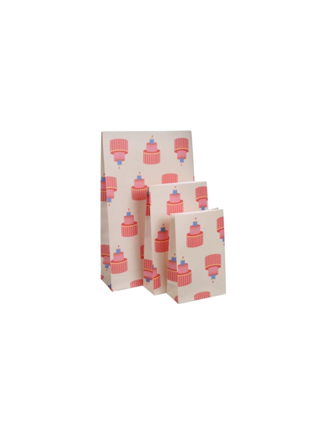 KadoDesign Cake Print Block Bottom Paper Bag - Image 2