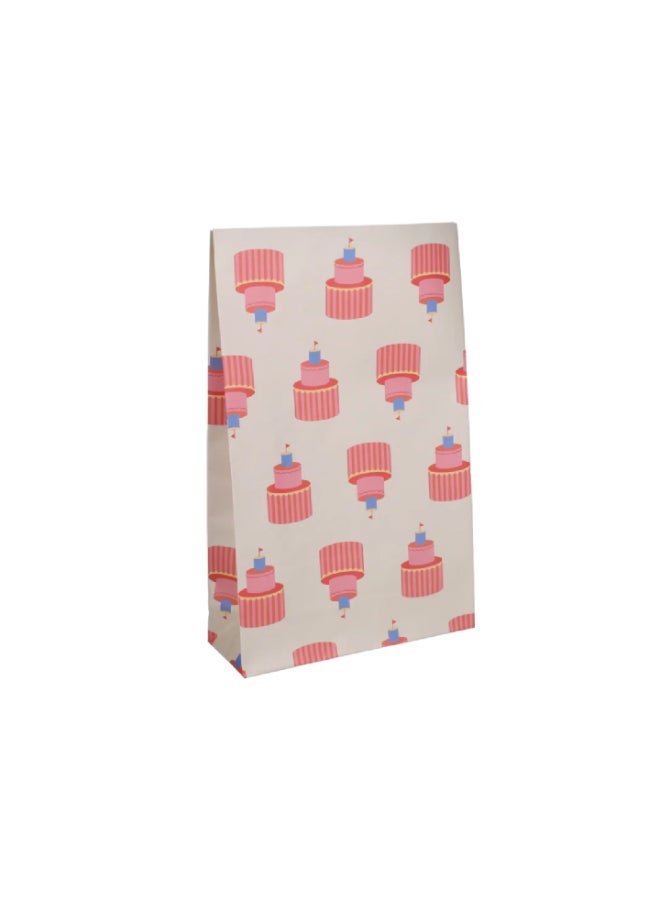 KadoDesign Cake Print Block Bottom Paper Bag - Image 1