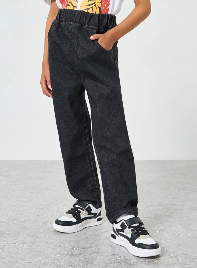 Styli Boys Cotton Pull-On Jeans