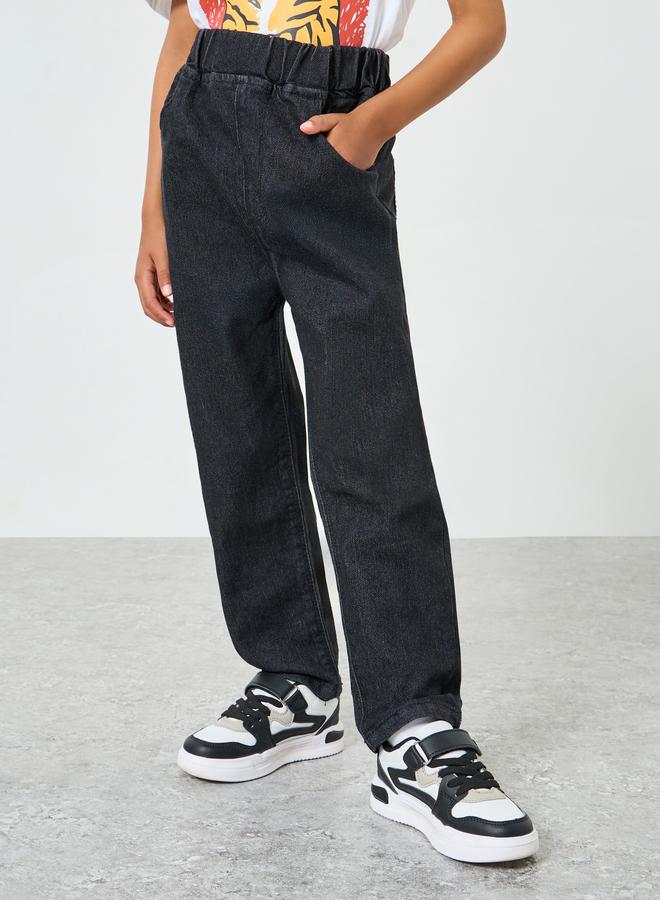 Styli Boys Cotton Pull-On Jeans - Image 1