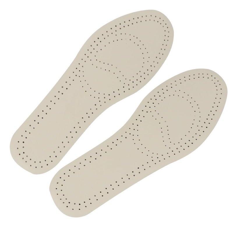 Breathable Leather Insoles For Men Arch Support Sweat Absorption Shock Absorbent Comfort - Image 2