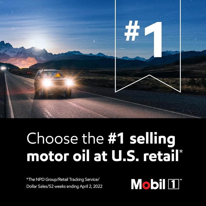 Mobil 1 Advanced Fuel Economy Full Synthetic Motor Oil 0W30 5 Quart - Image 4