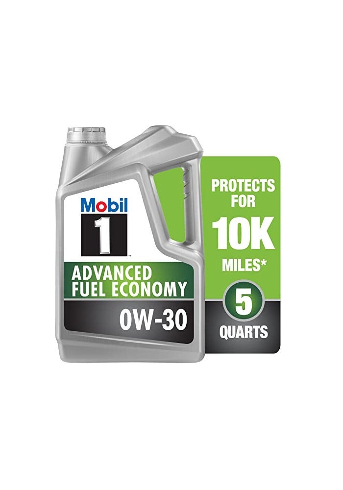 Mobil 1 Advanced Fuel Economy Full Synthetic Motor Oil 0W30 5 Quart - Image 1