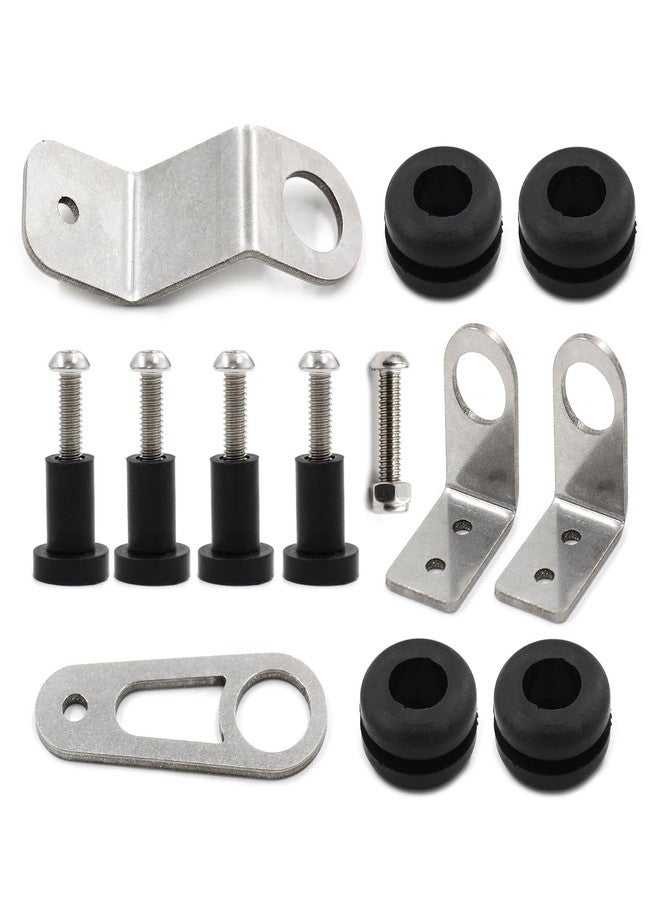 WnSEu Bolt-on Radiator Bracket Kit For Honda Civic EG/EK 92-00 Integra 94-01 K-Series K20 K24 - Image 1