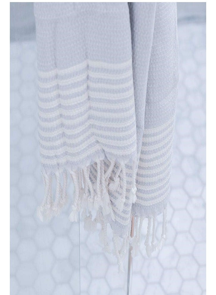 B YOGA B Yoga Turkish Cotton Full Body Towel, 40-Inch x 70-Inch Size  - Image 4