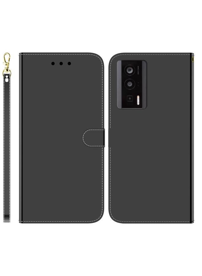 The Bros Case For Xiaomi Poco F5 Pro / Redmi K60 Imitated Mirror Surface Leather Phone Case