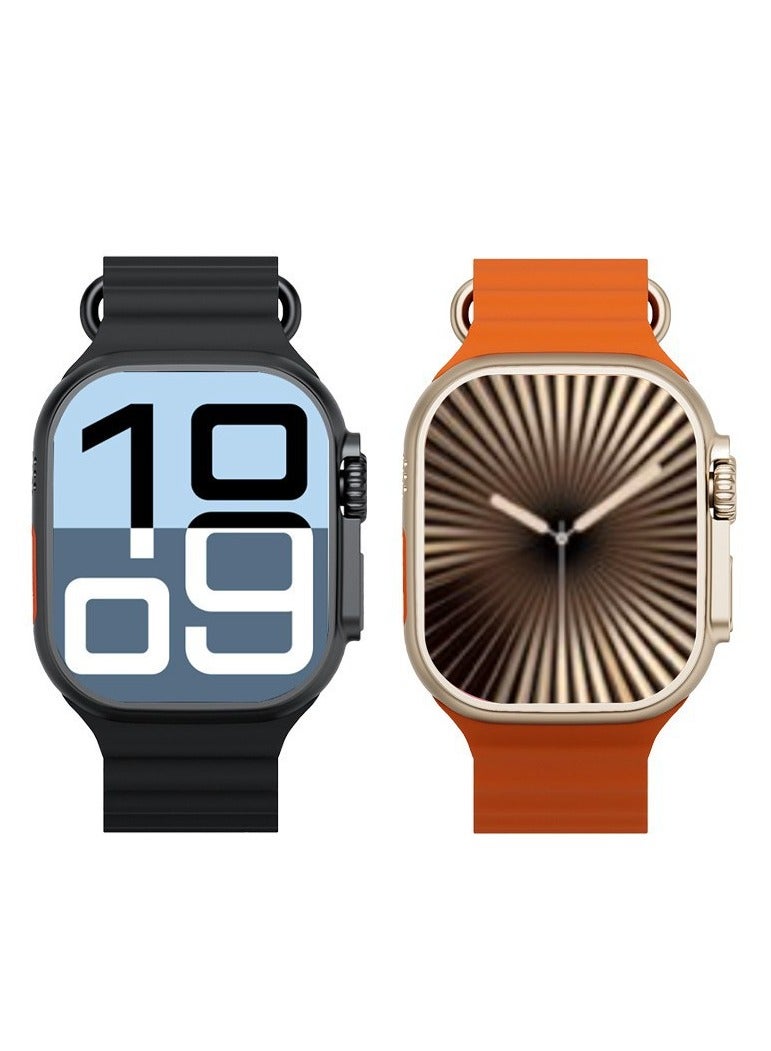 Smart Watches for Men, Bluetooth Call Smart Watch, Waterproof Fitness Tracker with Heart Rate/health Oxygen/Sleep Monitor/124 Sports Modes, Tactical Watch for Android Phones & iPhone (Black，grey, orange) - Image 5