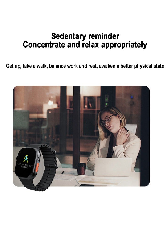 Smart Watches for Men, Bluetooth Call Smart Watch, Waterproof Fitness Tracker with Heart Rate/health Oxygen/Sleep Monitor/124 Sports Modes, Tactical Watch for Android Phones & iPhone (Black，grey, orange) - Image 4