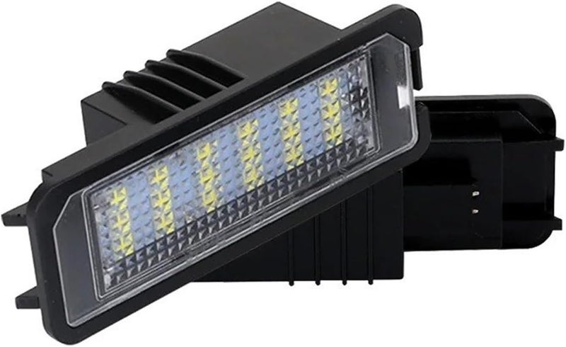 For Seat For Leon MK2 1P1 2005-2012 2pcs Car Canbus No Error Led Signal Lamp Number License Plate Lights White Ice Blue(Ice Blue) - Image 2