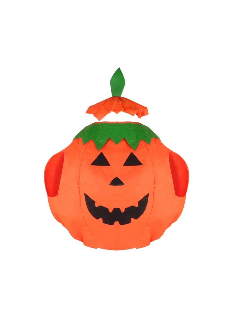 GGOOT Halloween Pumpkin Costume for Kids Funny Childrens Halloween Pumpkin Cloth Non- woven Costume Shirt Clothes with Beanie Hat (Orange) - Image 1