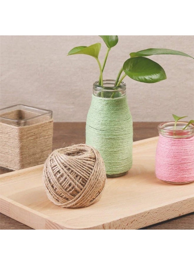 25 Meters/Roll Jute Rope Natural,Vintage Craft Cord String for DIY Decor, Photo hanging, Gift Wrapping Gradening Home Decoration,2 Roll - Image 4