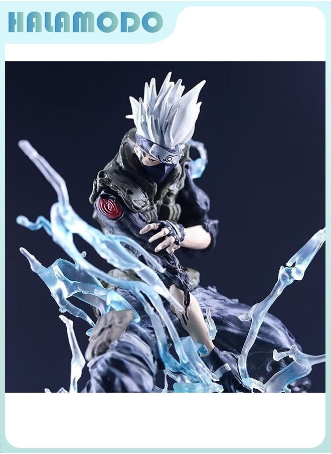 هالامودو النينجا النار الظل القتال آثار الستار الحديدي kakashi ، أزياء شخصية أنمي نموذج ، هدية الديكور  - Image 2