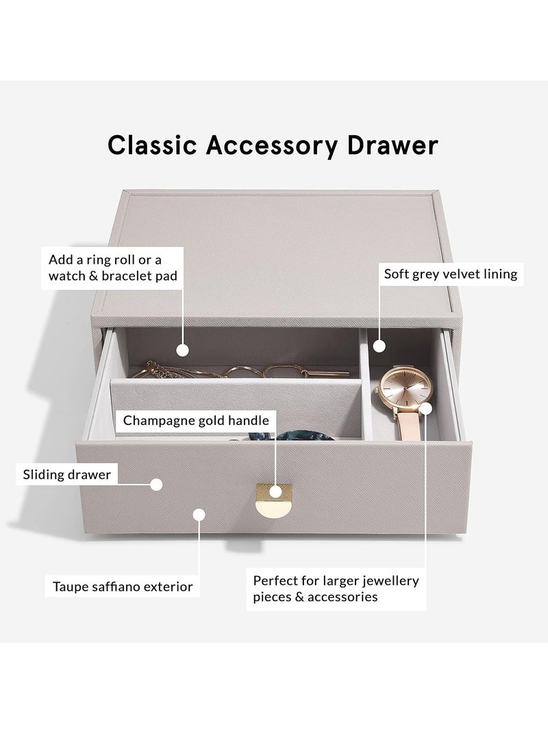 Stackers Classic Deep 3 Compartment Drawer Taupe - Image 3