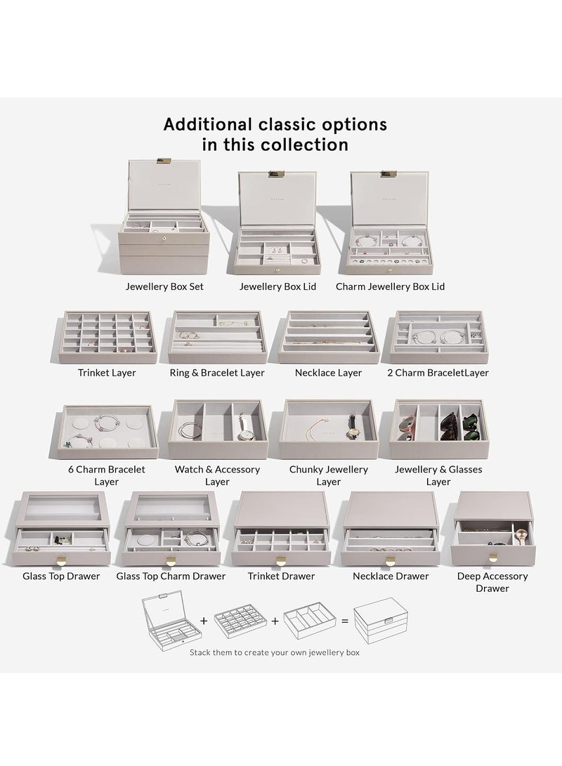 Stackers Classic Deep 3 Compartment Drawer Taupe - Image 4