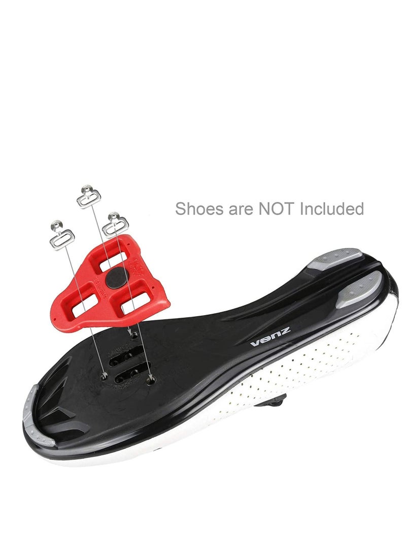 KASTWAVE Bike Cleats Compatible with Look Delta - 9 Degree Float Red Cleat Set for Peloton Indoor Cycling and Outdoor Road Cycling Designed for Women and Men Clipless Spinning and Cycle Shoes - Image 3
