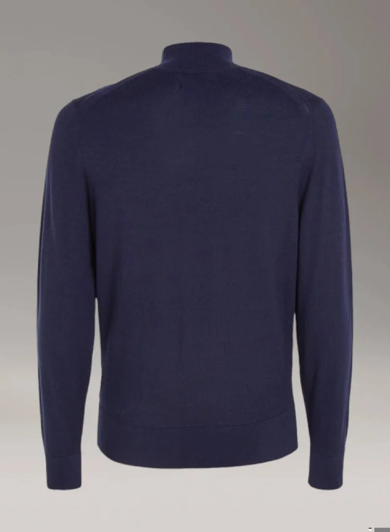 Calvin Klein Night Sky Merino Mock Neck Jumper for Men | Best Price UAE