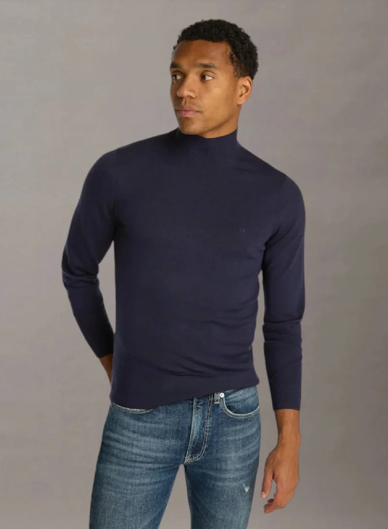 Calvin Klein Merino Mock Neck Jumper