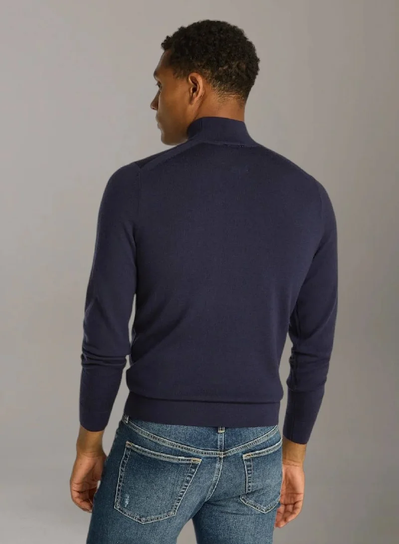 Calvin Klein Merino Mock Neck Jumper