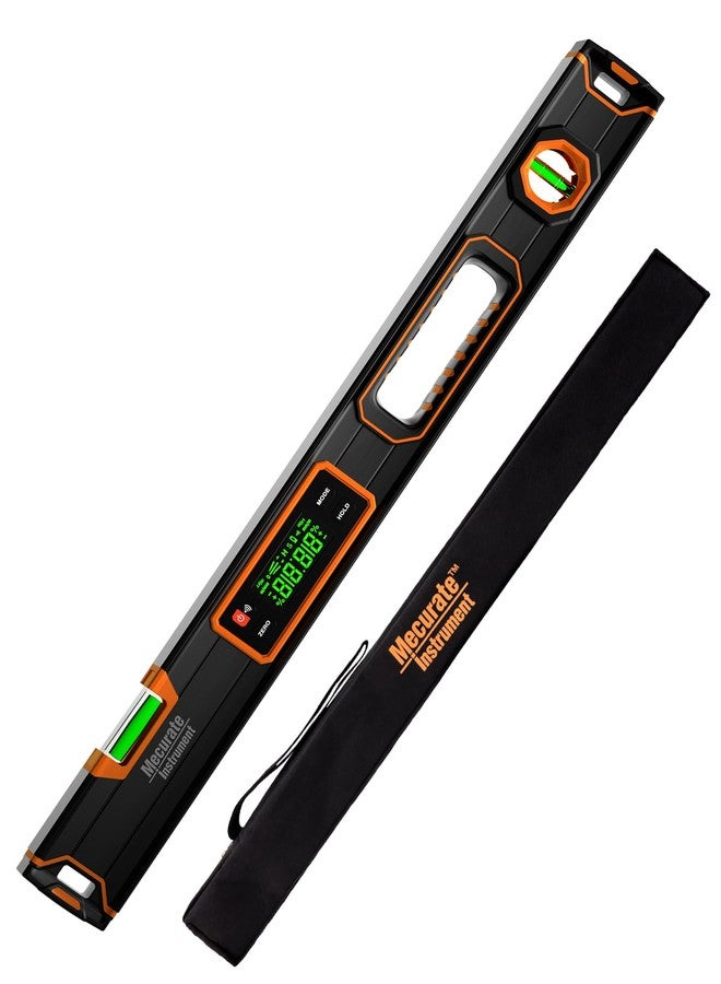 Mecurate 24-Inch Digital Level, Professional Smart Precision Torpedo Level Tool, Bright LCD Display, Audible Alerts, Magnetic Bottom, Dust Water Resistant, with Carrying Case - Image 1