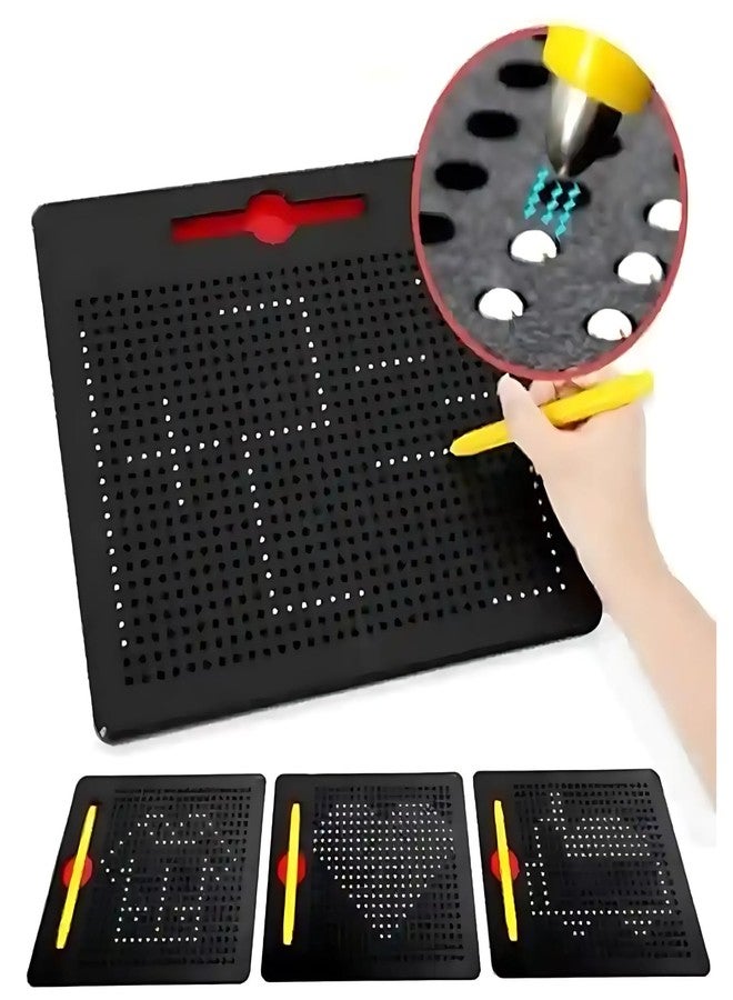 Lecraft Magnetic Drawing Board for Kids - Creative Erasable Doodle Pad Toy, Colorful Writing Tablet, Educational Learning Toy for Toddlers and Children - Black - Image 2