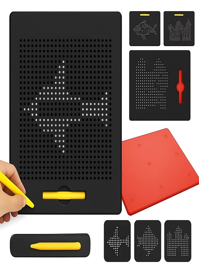 Lecraft Magnetic Drawing Board for Kids - Creative Erasable Doodle Pad Toy, Colorful Writing Tablet, Educational Learning Toy for Toddlers and Children - Black - Image 4