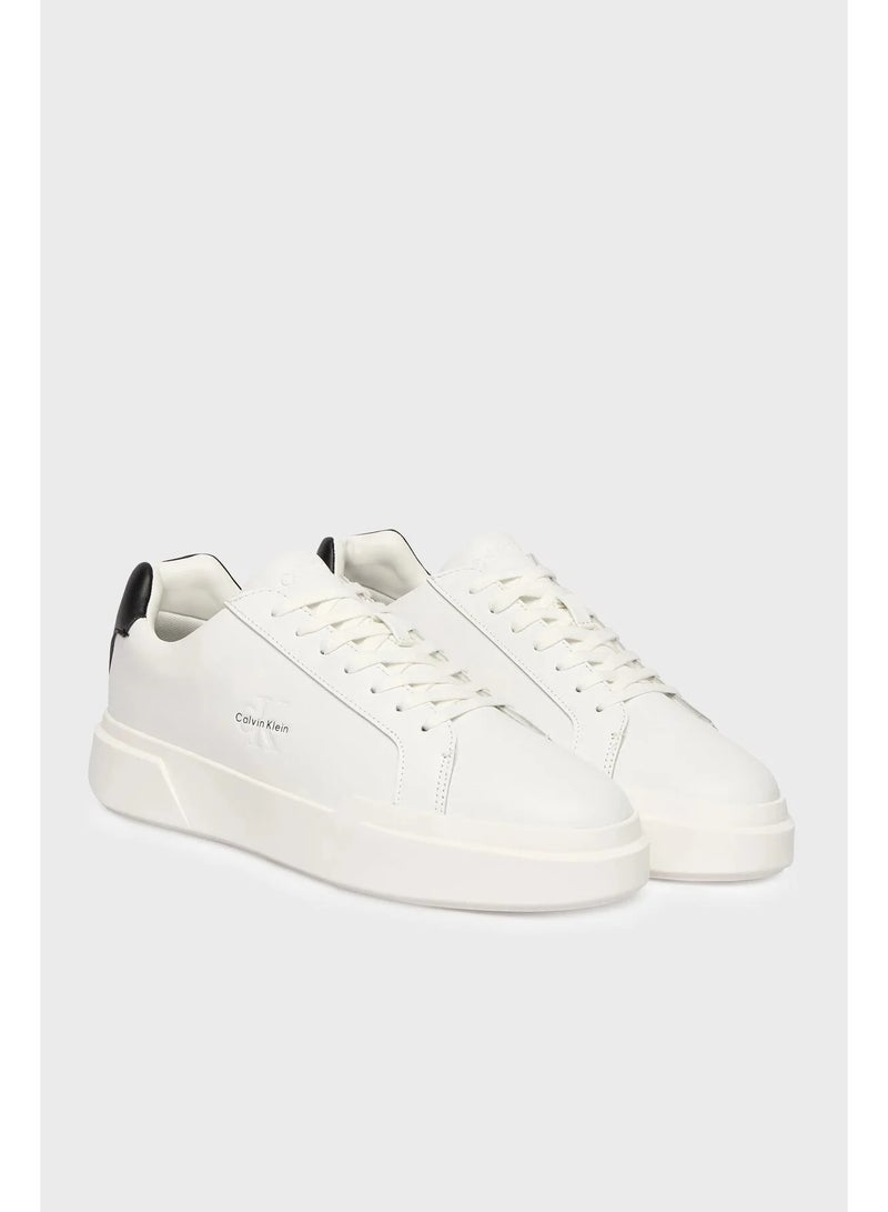 CALVIN KLEIN Leather Durable Chunky Cupsole LaceUp Shoes - Image 3