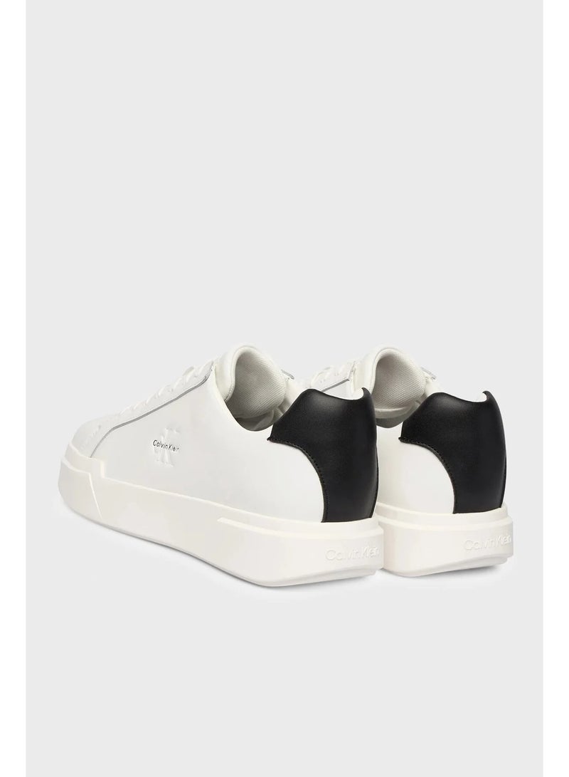 CALVIN KLEIN Leather Durable Chunky Cupsole LaceUp Shoes - Image 4