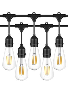 SP SUPER POWER 33FT Outdoor String Lights Commercial Great Weatherproof Strand 10 Meter 20 Hanging Sockets Decorative Lights for Outdoor Garden(10M With ST64 Clear)  - Image 1