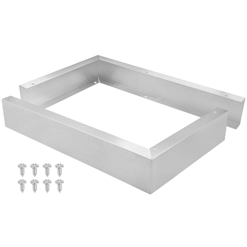 Microwave Filler Kit 295 Wide Stainless Steel Microwave Trim Kit Replaces W10164745 Compatible with Whirlpool GE and Most Other Brands Fills Over the Range Oven Cabinet Gap 1725D x 1075H