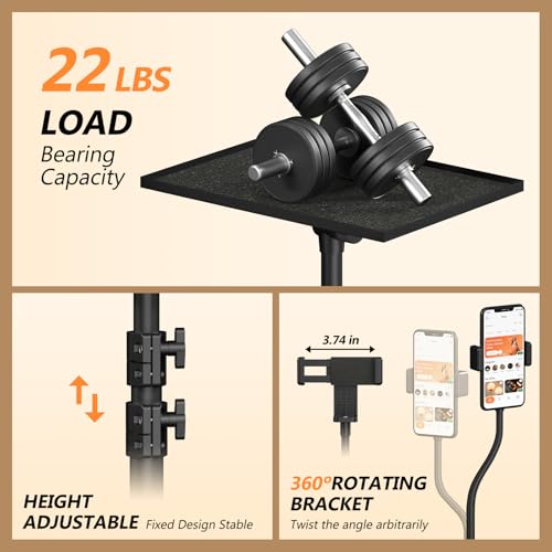 Facilife Projector Stand Tripod on Wheels, Adjustable Height 29-44 Inches, Laptop Tripod Stand Rolling, Heavy Duty Projector Tripod Metal Construction, Multifunctional for Office & Home (29-44 Inches) - Image 5