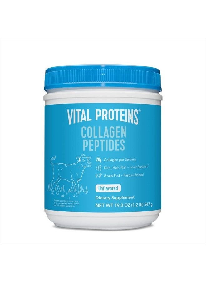 Vital Proteins Collagen Peptides Powder, Promotes Hair, Nail, Skin, Bone and Joint Health, Unflavored 19.3 OZ  - Image 1
