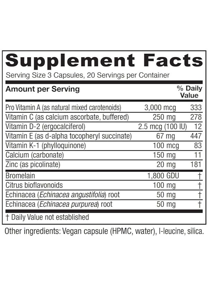 Vitanica Vitanica Opti-Recovery Surgery,Recovery+More Healthy Tissue Response 60 Vegan Caps  - Image 3