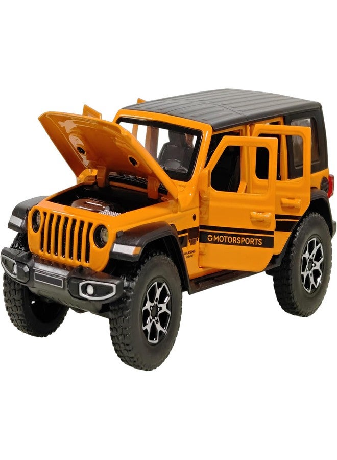 ERBADIHAGO Toy Cars 1/32 Die-cast Pull Back Collectible Model Car with Sound and Light Toy Vehicle for 3+Year Old Boys Festival Gift Orange Car - Image 1