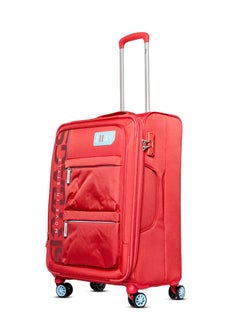 Skybags Vanguard Set of 3 Luggage with Anti Theft Zipper| Smooth Dual Wheels| Wet Pouch for toiletries| Cabin, Medium, Large| Coral  - Image 3