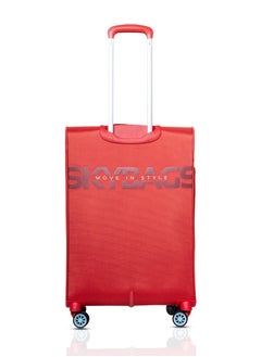 Skybags Vanguard Set of 3 Luggage with Anti Theft Zipper| Smooth Dual Wheels| Wet Pouch for toiletries| Cabin, Medium, Large| Coral  - Image 4