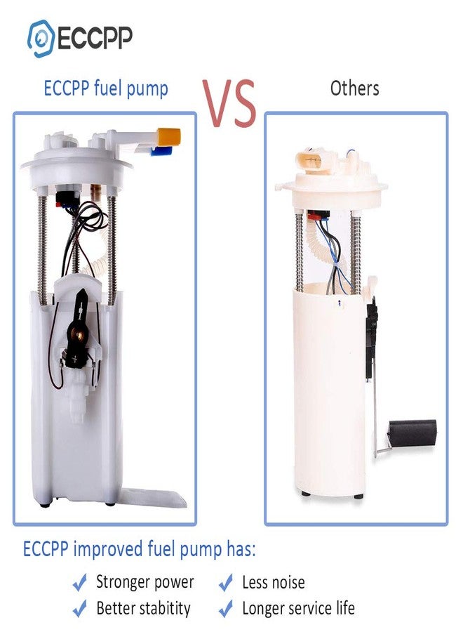 ECCPP Fuel Pump Replacement E3508M Compatible with Chevy Tahoe for GMC Yukon for Cadillac Escalade 2001 2002 2003 V8 5.3L 6.0L 4.8L - Image 3