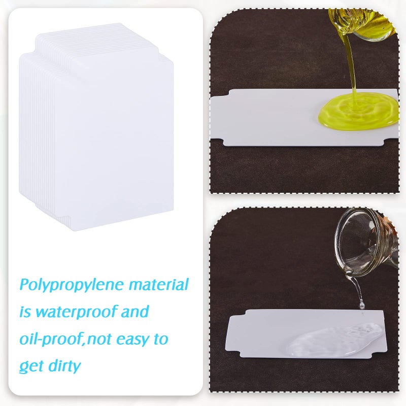 Suilung 50 Pcs Trading Card Dividers Plastic Divider Cards for Storage Boxes Separator Organizer Pages Compatible with MTG Sports Games Supplies Standard Vertical 69 x 97 mm - Image 3
