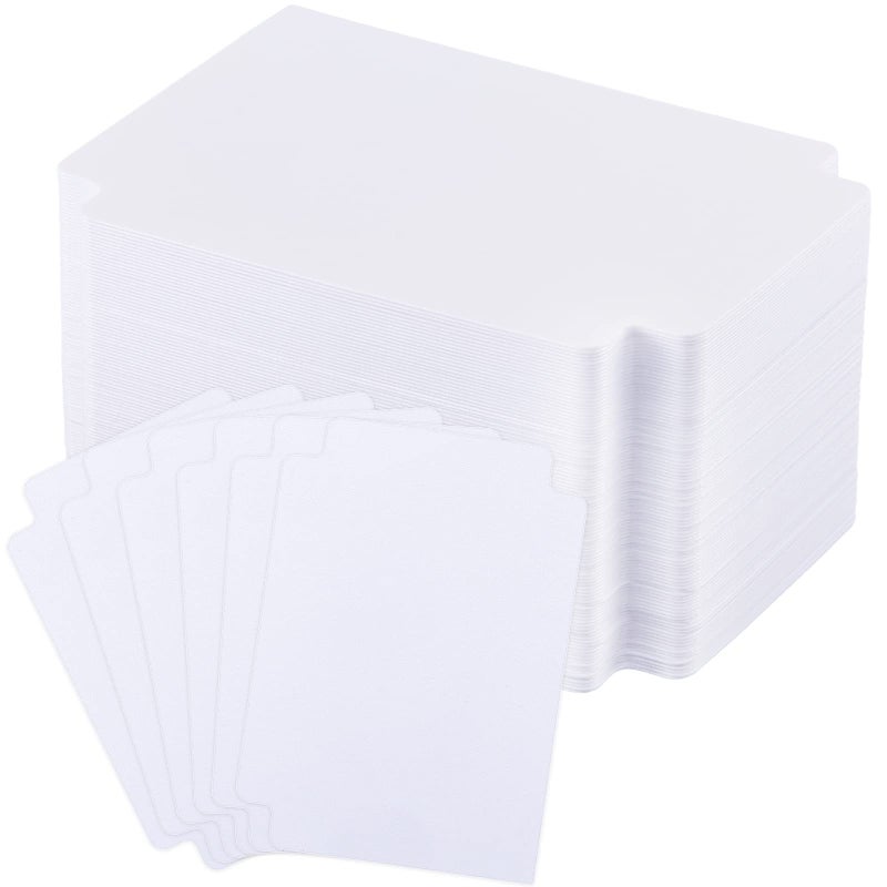 Suilung 50 Pcs Trading Card Dividers Plastic Divider Cards for Storage Boxes Separator Organizer Pages Compatible with MTG Sports Games Supplies Standard Vertical 69 x 97 mm - Image 1