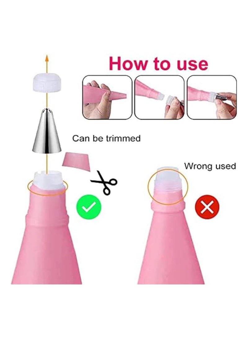 Zimtal 83 Pcs Cake Decoration Tool Set Stainless Steel Icing Piping Nozzle Tip Set Baking Frosting Tools Set for Cupcakes Cookies or Whipped Cream Cake Tools Kit for Unique Decoration - Image 5