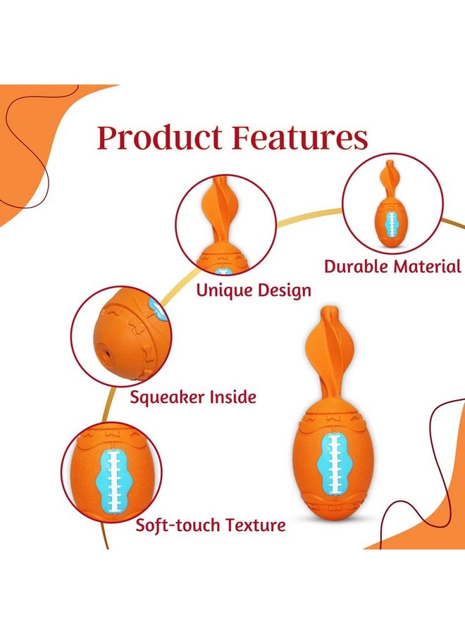 لعبة صرير للكلاب مصنوعة من مادة اللاتكس الطبيعي - (لعبة سكيتل) للكلاب الصغيرة والمتوسطة | لعبة مطاطية لتنظيف الأسنان وتدليك اللثة، ألعاب كلاب قوية - Image 4