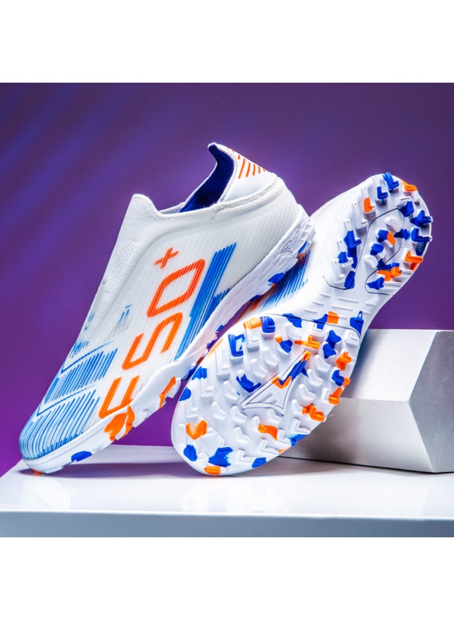High-top Football Shoes For Boys And Girls, Tf Cleats For Adult Training, Breathable And Anti-slip Long Studs For Professional Sports Shoes