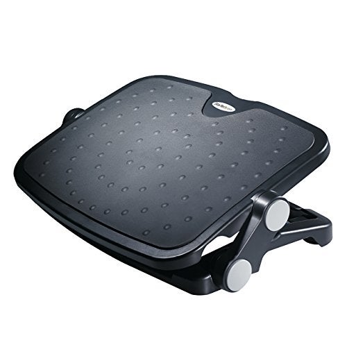 StarTech.com Under Desk Foot Rest - 18in x 14in - Adjustable Height and Angle - Foot Stool - Footrest for Desk - Office Foot Rest , TAA (FTRST1) - Image 1