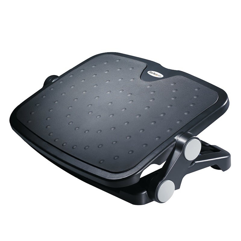 StarTech.com Under Desk Foot Rest - 18in x 14in - Adjustable Height and Angle - Foot Stool - Footrest for Desk - Office Foot Rest , TAA (FTRST1) - Image 5