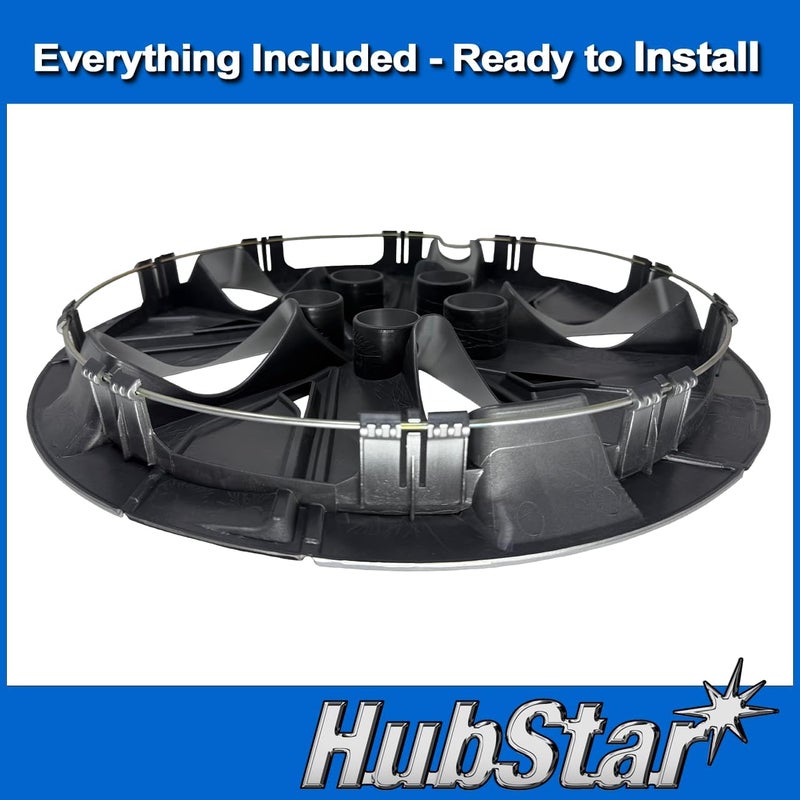 HubStar 16-Inch Premium Replica Hubcap for Nissan Altima 2019-2023 - Silver Black - Image 3