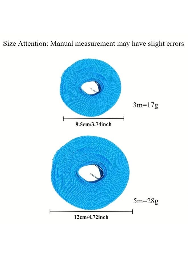 Windproof Clothesline Thickened Nylon Anti Slip Durable Laundry Line 19685inch Color Random - Image 4