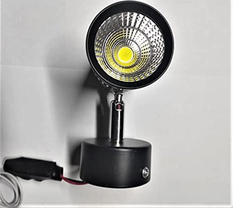 G-j Mirror LED Spotlight (7W, Black/White)